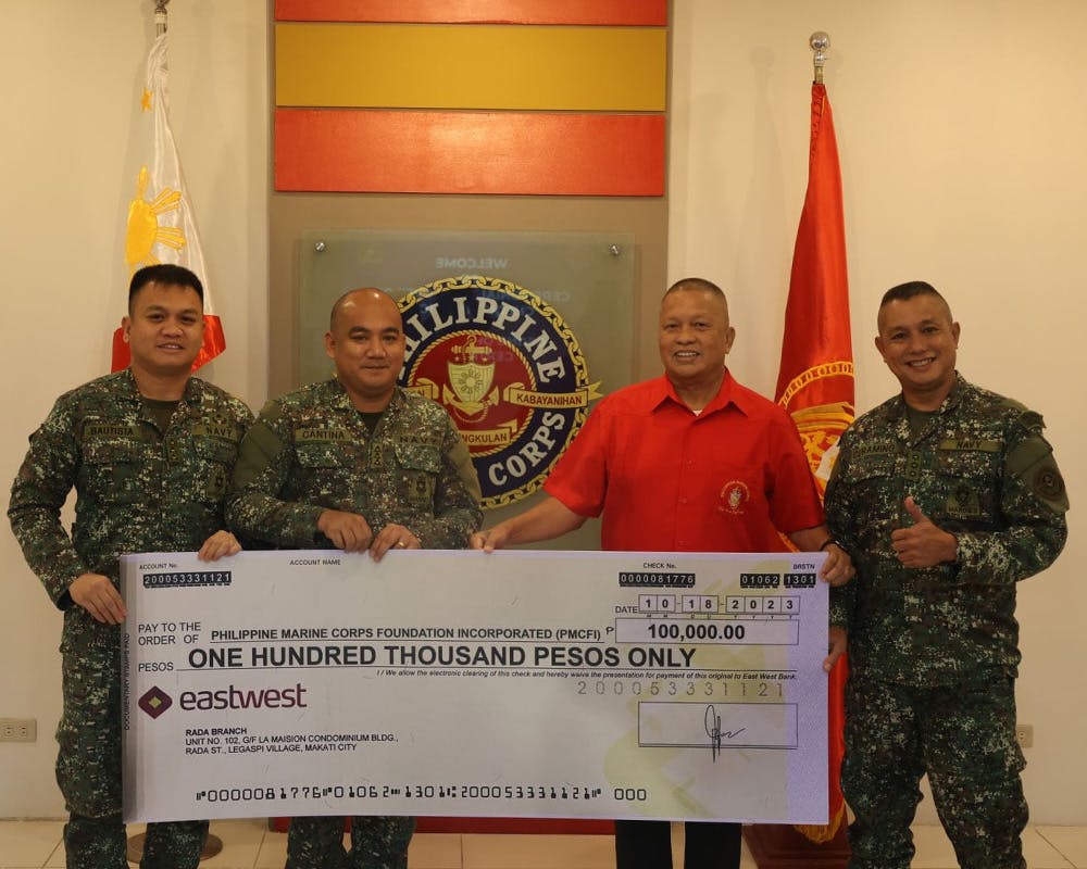 Ceremonial Turn-over of Cheque to PMCFI and Giving of TESDA NCII Certificate