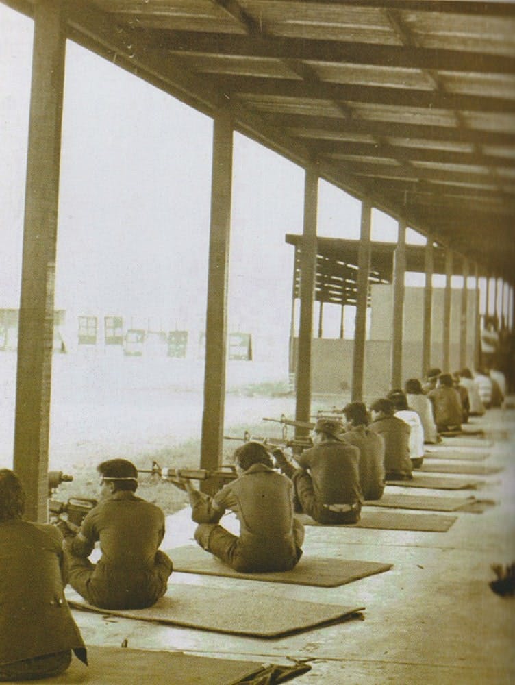 Markmanship training at Sangley Naval Station, Cavite