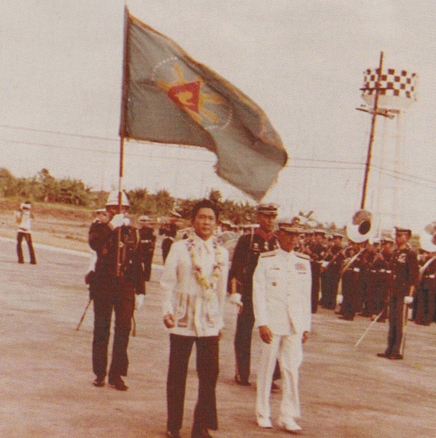 President Marcos during one of his visits to the PMC HQ