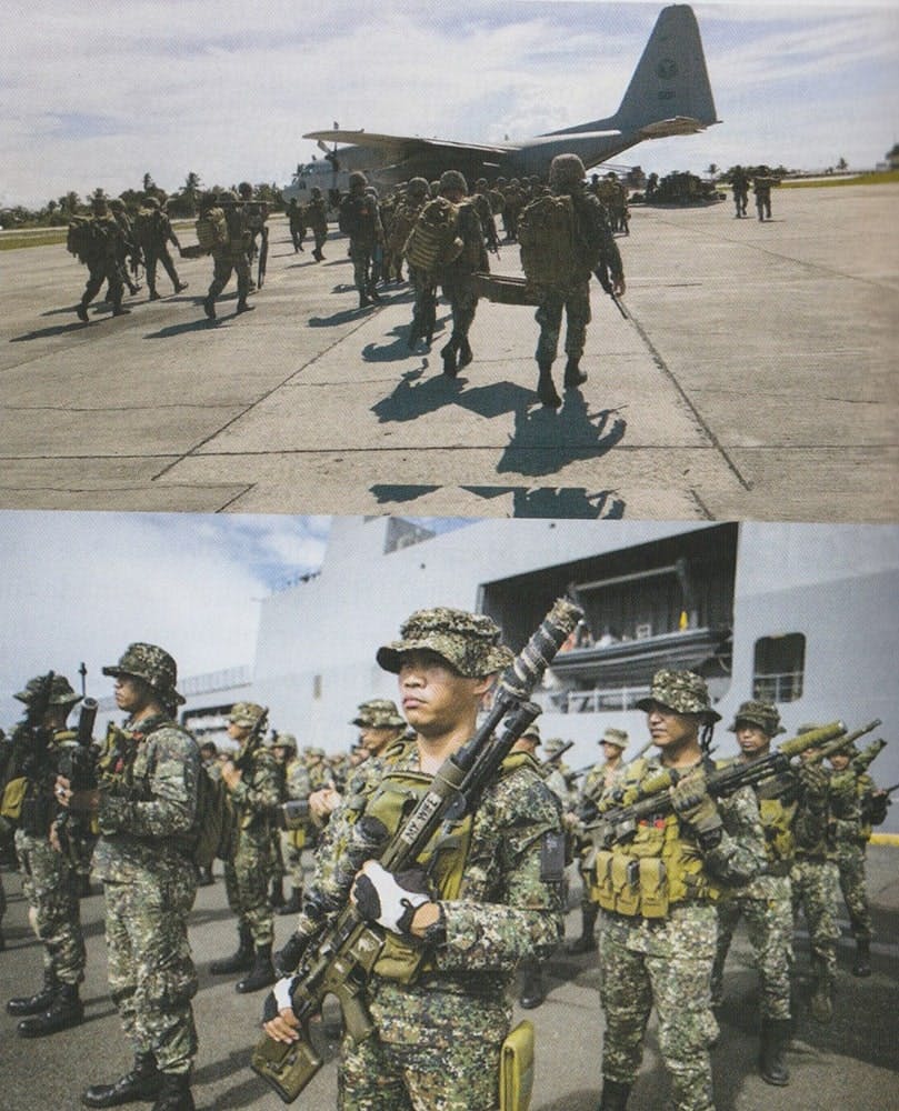Marines to deploy in operational areas board the C130 of the PH Air Force and PH Navy