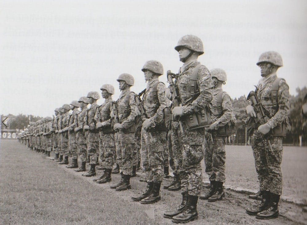 Marines in Formation