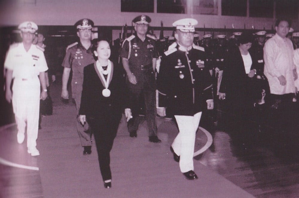Marines and President Gloria Macapagal Arroyo