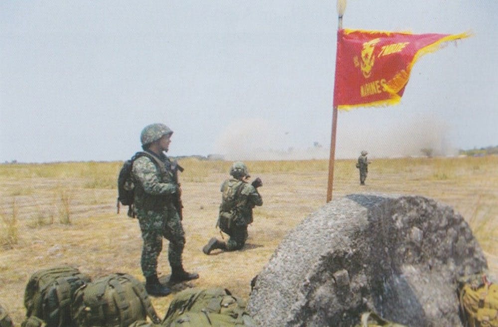 Integration of Marine reservists during the Balikatan in 2015