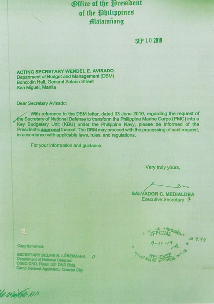 DBM Letter regarding the PMC&#39;s KBU status